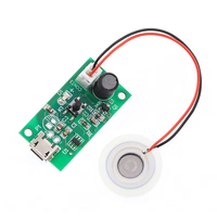Kit d'atomiseur humidificateur USB mini avec carte de commande 5V et disque transducteur piézo pour réparation DIY, brumisateur de bureau et diffuseur d'arômes pour voiture