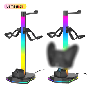 X HS-SW2042 RGB Gaming Headset & <b>Controller</b> <b>Stand</b> with Charging Station Multiport USB Expander Switch 2 Accessory Holder - Product Image 3
