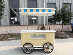 Chariot à glaces mobile avec 10 bacs de congélation indépendants, design personnalisable pour les magasins de crème glacée commerciaux - Product Image 5