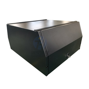 1300*1770*860mm Auvent complet personnalisé en alliage d'aluminium brut pour camionnette et remorque, avec boîte à outils, type aile de mouette et 2 portes - Product Image 5