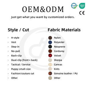 OEM & ODM Set <span class=keywords><strong>Harness</strong></span> anjing kustom <span class=keywords><strong>DIY</strong></span> pembuat produsen nilon kulit desain Logo kustomisasi <span class=keywords><strong>Harness</strong></span> untuk anjing - Product Image 3