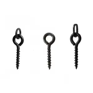 Carp Fishing Boilie Screw with Solid Ring Bait Tool Chod Rigs Carp Fishing terminal tackle in bulk package