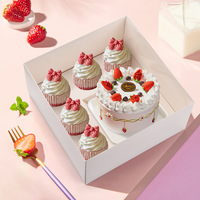Boîtes d'emballage pour cupcakes transparentes en gros, boîtes à pâtisserie et boîtes d'emballage pour la pâtisserie