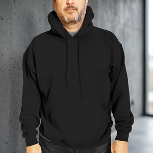 Trending 2026 High Quality Classic Black Unisex Winter Jersey <b>Hoodie</b> for Cozy Pullover <b>Soft</b> Eco-Friendly Lounge & Streetwear - Product Image 4