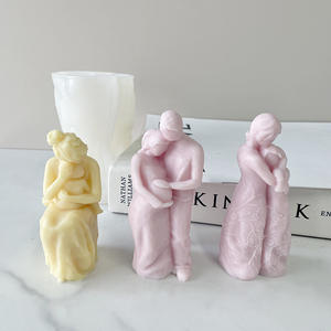 INTODIY-Molde de vela de silicona de cuerpo humano para madre embarazada, pareja de casados, regalo del Día de la madre - Product Image 1