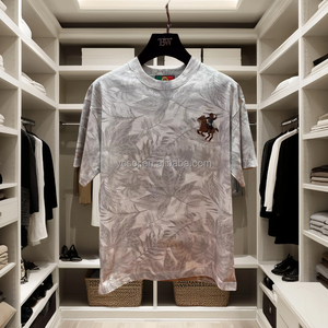 Mùa hè 2025 Mỹ cao cấp thêu hợp thời trang thương hiệu Retro lỏng thường ngày của nam giới Vòng cổ ngắn tay T-Shirt - Product Image 6