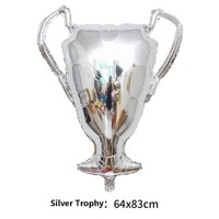 Ballons en aluminium de 18 pouces pour la remise des diplômes - Design personnalisé de trophée et de coupe de championnat, lot de 25 en gros pour la remise des diplômes scolaire et les événements spéciaux