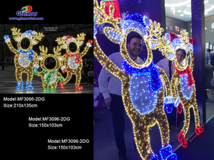 3D Large Reindeer <strong>Pattern</strong> <strong>Lights</strong> Animals Motif <strong>Light</strong> for Outdoor Christmas Decorations