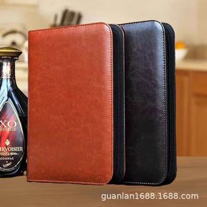 Carpeta de Papel de Alta Gama con Cierre, Bloc de Notas de Hojas Sueltas, Carpeta Multifuncional para Gerentes, Estuche de Almacenamiento Universal para Negocios, A5 - Product Image 1