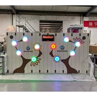 Bonhong - Juego de Pared Interactivo con Luces LED de Alta Calidad para Entrenamiento de Reacción, Equipo de Juegos Interior para Niños, Ideal para Eventos y Fiestas