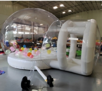 Promotion : Bulle Gonflable Transparente pour Fête, Tente de Rebond en PVC, Maison de Saut Volante pour Enfants