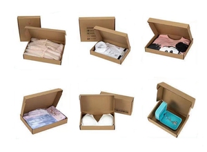 กล่องไปรษณีย์กระดาษคราฟท์พิมพ์ลายตามสั่ง เป็นมิตรกับสิ่งแวดล้อม สำหรับบรรจุภัณฑ์เสื้อผ้าและเครื่องสำอาง - Product Image 6