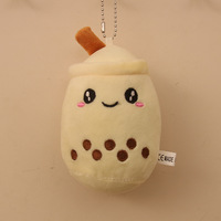 Vente en gros Mini boba thé porte-clés peluche poupée mignonne Boba peluche porte-clés pas cher Boba peluche porte-clés