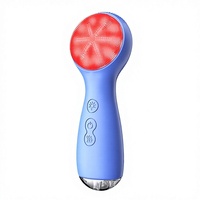 Cepillo de Limpieza Facial Eléctrico Ultrasónico de Silicona Líquida, Impermeable, con 7 Colores de Luz, Compresa Caliente, 3 Velocidades, Limpieza Profunda