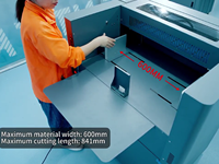 Plotter de Corte de Etiquetas A3MAX5 PRO-600 de Doble Cabezal con Alimentación Automática, Cortador de Adhesivos con Presión de 2000g y Herramienta de Hendido de Ruedas