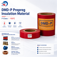 Laminés pré-imprégnés en fibre de verre/fibre de polyester pour transformateurs de type sec ; DMD pré-imprégné en fibre de verre/fibre de polyester