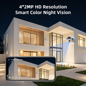 Telecamera CCTV WiFi PTZ H.265, Impermeabile IP65, Audio Bidirezionale, Pan-Tilt, Visione Notturna a Doppia Luce, Archiviazione su TF e Cloud - Product Image 4