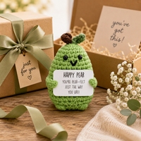 Muñecos de Animales Hechos a Mano al por Mayor, Muñecos de Ganchillo Emocionales y Positivos, Adornos de Incentivo, Juguetes de Ganchillo para Regalos de Apoyo