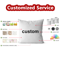Almohada Cuadrada Decorativa de Lino con Estampado Geométrico, Antibacteriana y Lavable, para Hogar y Hotel, Diseño Moderno, Venta al Por Mayor de Fábrica