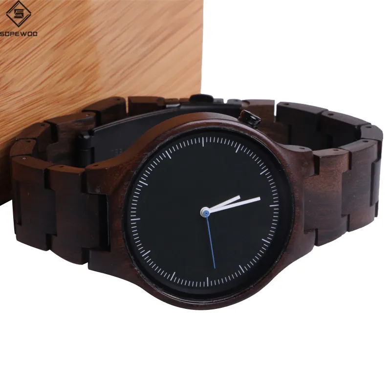 Venta caliente relojes femeninos de lujo reloj de madera personalizado de madera con precio bajo