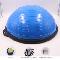 Ballon d'équilibre demi-sphère antidérapant avec nœuds de massage pour la musculation à domicile et l'entraînement de fitness