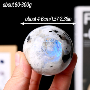 Wholesale Natural Gemstone Polished Sphere <b>Crystal</b> Healing Moonstone Sphere <b>Ball</b> for Fengshui Decoration - Product Image 4