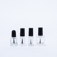 Botellas de Esmalte de Uñas Profesionales Personalizadas de 5ml-16ml con Estampado en Caliente, Tapón de Rosca de Vidrio Redondo/Rectangular, Almacenamiento en Cartón