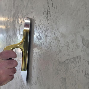 للبيع بالجملة مجرفة من الفولاذ المقاوم للصدأ صناعية بدرجة احترافية مقبض خشب مسنن مجرفة مربعة من الجص العائم - Product Image 6