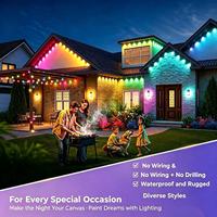 Luces LED Permanentes para Exteriores con Piedras Preciosas para Decoración del Hogar