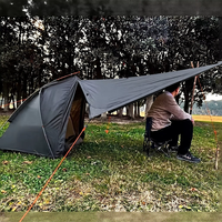 Tente de randonnée compacte 3 saisons en Silnylon 20D ultralégère personnalisée, portable, hautement imperméable, pour une personne