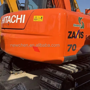 Mini excavatrice de 7 tonnes à faible heure de travail Excavatrice d'occasion Hitachi ZX70 avec pelle CE/EPA en stock - Product Image 1