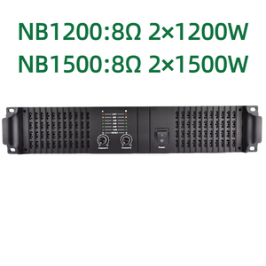 Paulkitson NB1500 Class TD Dual Channel High Power 2x1500W Stereo/Mono Subwoofer Amplifier Professional High SNR 4/8 Ohm Metal - Product Image 3
