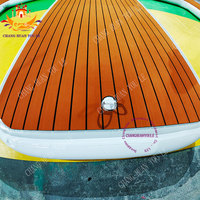 Dock flottant gonflable à double paroi de type W, robuste, pour planches de surf, yachts, bateaux à moteur, jet-skis - Matériel PVC, utilisation en haute mer