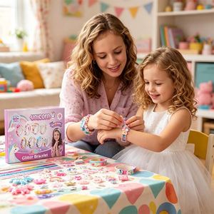 DIY Hair Decoration Kit Girls Headbands <b>Clips</b> <b>Bow</b> Maker Ribbons Gems Butterflies Creative Learning Gift Toy - Product Image 4