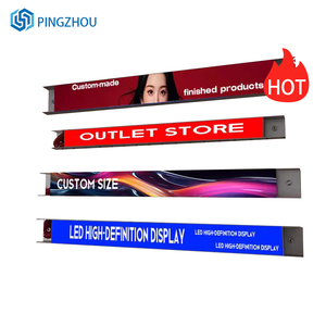 전자 쇼핑몰용 직사각형 스테인리스 스틸 <span class=keywords><strong>LED</strong></span> 디스플레이 크리에이티브 베젤리스 디스플레이 화면 스크롤 텍스트 기능 - Product Image 2