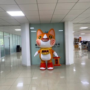 Trường khuyến mãi phim hoạt hình <span class=keywords><strong>Inflatable</strong></span> mèo đi bộ trang phục bền tương tác tùy chỉnh <span class=keywords><strong>Inflatable</strong></span> linh vật - Product Image 2