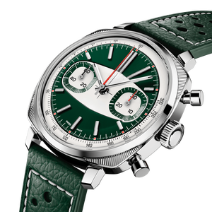 นาฬิกา Breitling รุ่น BLS-V2 Top Time ระบบจักรกล สายหนังแท้ ตัวเรือนโลหะ กระจกมิเนอรัล กันน้ำ 50 บาร์ ตัวล็อคแบบ Tang Buckle - Product Image 6