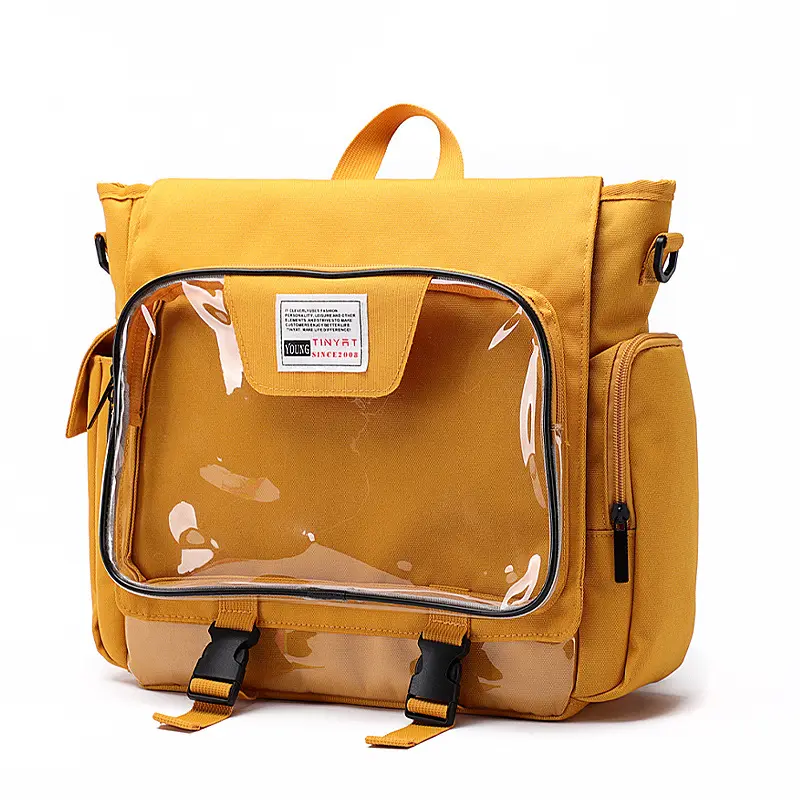 กระเป๋าสะพายไหล่อเนกประสงค์สำหรับสตรี,กระเป๋าเป้นักเรียนมัธยมแบบเรียบง่ายสไตล์ญี่ปุ่น