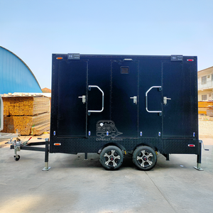 Salle de bain portable sur mesure avec unité de douche, toilettes, remorque, toilettes mobiles de luxe, toilettes extérieures avec normes américaines - Product Image 2