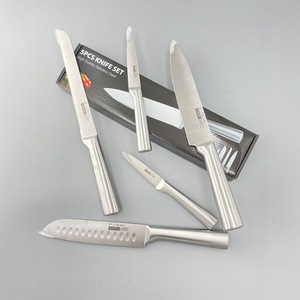 Five-piece household kitchen <b>knife</b> <b>set</b> chef's <b>knife</b> all-steel round handle multi-purpose <b>knife</b> <b>set</b> - Product Image 3