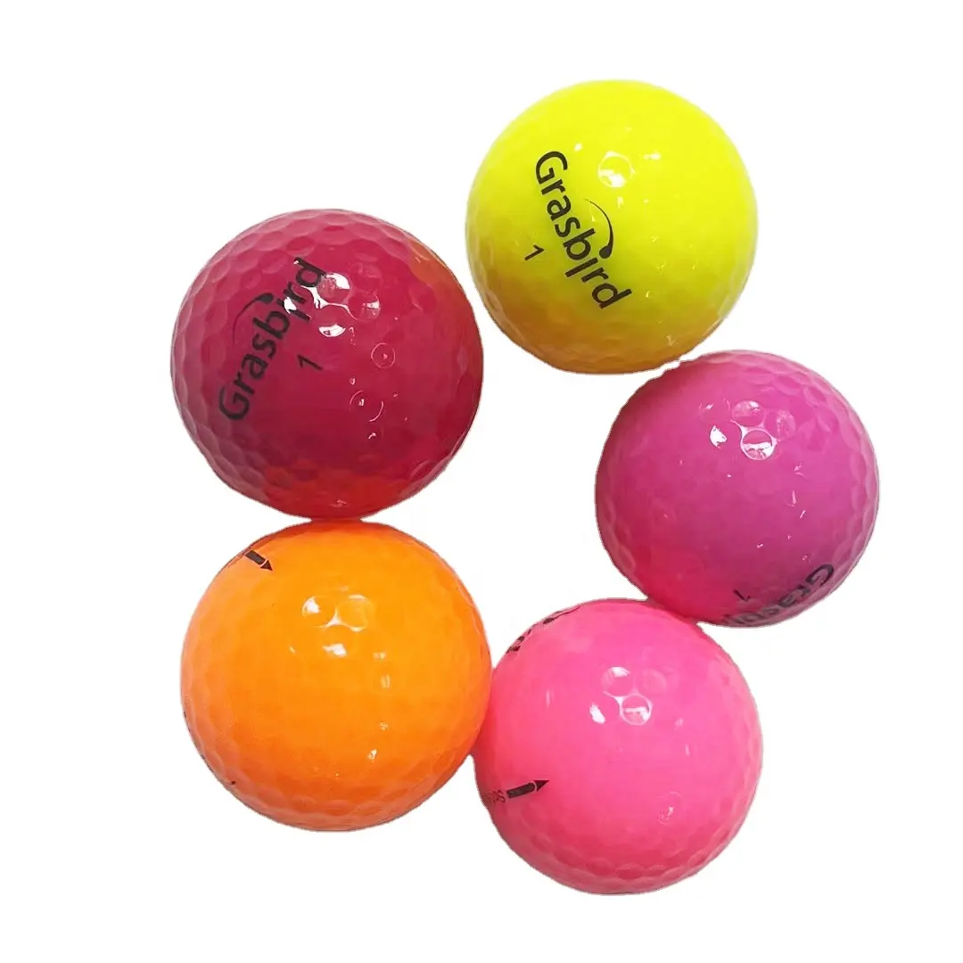 כדור גולף שקוף ליידי בצבע מותאם אישית כדור הגולף קריסטל הפופולרי ביותר