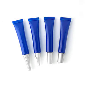 <span class=keywords><strong>Tube</strong></span> d'emballage en feuille ABL en aluminium-plastique de 25 g, couleur bleue personnalisable, avec bouchon intérieur amovible et bouchon à vis plaqué argent - Product Image 2