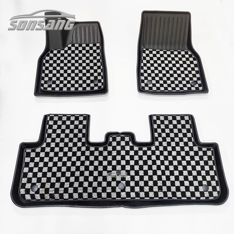 Pour le modèle Y 2025 tapis de voiture à double couche