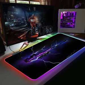 Bàn Phím Và Chuột Pad Chống Trượt, Tấm Lót Chuột Máy Tính Có Đèn Nền RGB Chống Nước, Chống Nước, Có Đèn <span class=keywords><strong>LED</strong></span> Chiếu Sáng Phổ Biến Mới - Product Image 2
