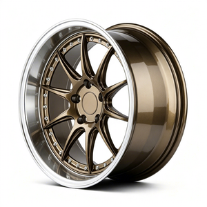 Cerchio in Lega di Alluminio Personalizzato 18x8.5 Offset <span class=keywords><strong>35</strong></span>, Schema Foratura 5x114.3, Mozzo 73.1mm, Bronzo Lavorato, Design Multirazze - Product Image 3
