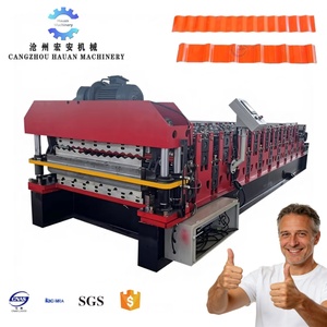 Factory Peripheral Double-layer Color Steel Wall Panel Production Machinery Full-automatic Double-layer Roll Forming Machine - Product Image 1