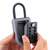 Coffre-fort à clés portable avec serrure de sécurité à combinaison à 10 chiffres, cadenas multifonctionnel à bouton-poussoir