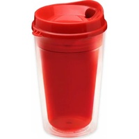 Gobelet en acrylique transparent à double paroi de 16 oz avec logo personnalisé, couvercle à ouverture facile et paille, sans BPA, cadeau promotionnel en gros