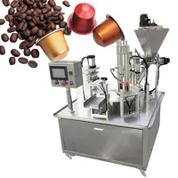 自動コーヒーカプセルシーリングネスプレッソ充填コーヒーパウダーKカップ充填およびシーリング包装機