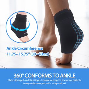 Reusable Flexible Ankle <strong>Ice</strong> <strong>Packs</strong> Hot Cold Compression Freeze Gel Cooling <strong>Foot</strong> Wrap - Product Image 2